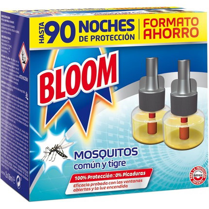 Bloom Recambio eléctrico mosquitos común y tigre 2 uds