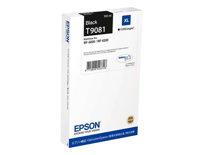 Epson C13T90814N Cartucho de Tinta Negro Alto Rendimiento XL Epson C13T90814N Cartucho de Tinta Negro Alto Rendimiento XL
