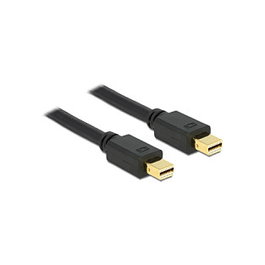 DeLOCK Cable mini DisplayPort macho a Mini DisplayPort macho 0,5m negro