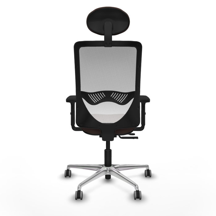 PIQUERAS Y CRESPO Silla de oficina Zulema con mecanismo Sincro/Traslack, Marrón oscuro y Blanco PIQUERAS Y CRESPO Silla de oficina Zulema con mecanismo Sincro/Traslack, Marrón oscuro y Blanco