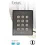 Extel KLAVY 3 Teclado de codificación de metal para apertura de puerta con visera, retroiluminado