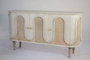 DKD Home Decor Espejo de Mango y Espejo Rombo Blanco 154x4x92 cm