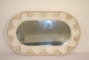 DKD Home Decor Espejo de Mango y Espejo Rombo Blanco 154x4x92 cm