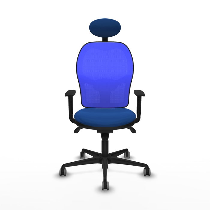 PIQUERAS Y CRESPO Silla de oficina Jorquera Azul con mecanismo Sincro