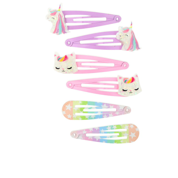 Clips para Pelo Inca Multicolor Unicornio 6 Unidades Clips para Pelo Inca Multicolor Unicornio 6 Unidades