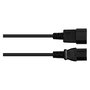 GoodConnections Alcasa P1450-S050 Cable de Conexión Kaltgeräte-Warmgeräte 5m, C14 a C15, Negro, H05V2V2-F 3x1mm², 250V 10A