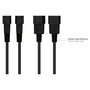 GoodConnections Alcasa P1450-S050 Cable de Conexión Kaltgeräte-Warmgeräte 5m, C14 a C15, Negro, H05V2V2-F 3x1mm², 250V 10A