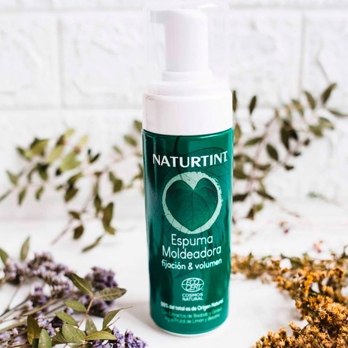 Naturtint Espuma Moldeadora Ecológica 125 ml para Cabello con Ingredientes 99.4% Naturales, Repara y Da Volumen