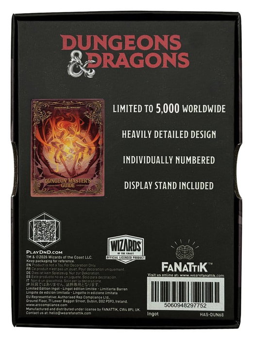 FaNaTtik Lingote Dungeons & Dragons Dungeon Masters Guide Alternate Cover Limited Edition