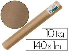 Liderpapel Bobina de Papel Kraft Marrón para Embalaje, Ancho 1 m x Longitud 150 m, Gramaje 70 g/m², Peso 10 kg, Rollo de 100 cm