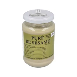SAIN Tahin Crudo de Sésamo 320g - Pasta de Sésamo 100% Natural Elaborada en Molino de Piedra