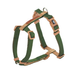 Nayeco X-TRM Doble Premium Arnés Verde Forest-British Beige 60-100cm x 2,5cm