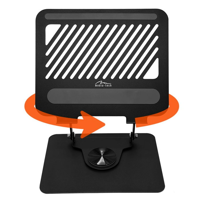 Media-Tech Laptop Stand Roto MT2662 para portátiles de 10-17 pulgadas Media-Tech Laptop Stand Roto MT2662 para portátiles de 10-17 pulgadas