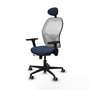 PIQUERAS Y CRESPO Silla de oficina Jorquera Azul marino y Blanco
