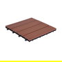 Ambiance Baldosas para Terraza PVC Marrón 30 x 30 x 2 cm (6 Unidades)
