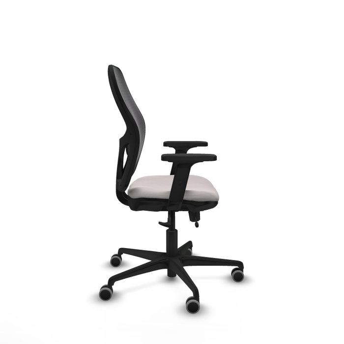 PIQUERAS Y CRESPO Silla de oficina Jorquera con mecanismo Sincro/Traslack, Blanco y Negro PIQUERAS Y CRESPO Silla de oficina Jorquera con mecanismo Sincro/Traslack, Blanco y Negro