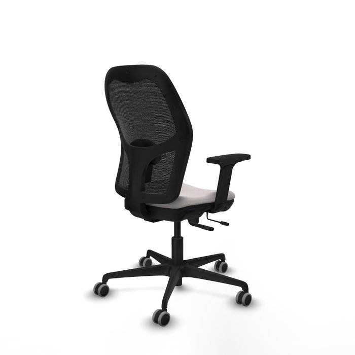 PIQUERAS Y CRESPO Silla de oficina Jorquera con mecanismo Sincro/Traslack, Blanco y Negro PIQUERAS Y CRESPO Silla de oficina Jorquera con mecanismo Sincro/Traslack, Blanco y Negro