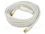 GOOBAY Cable Coaxial de 5m con Conectores F, 75Ω