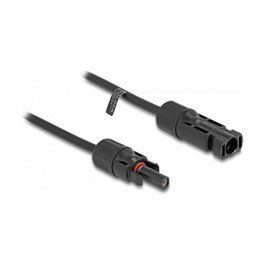 DeLOCK Cable solar DL4 4 mm² MC4 macho a hembra 5 m negro