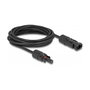 DeLOCK Cable solar DL4 4 mm² con conectores MC4 macho a hembra, 5 m, negro