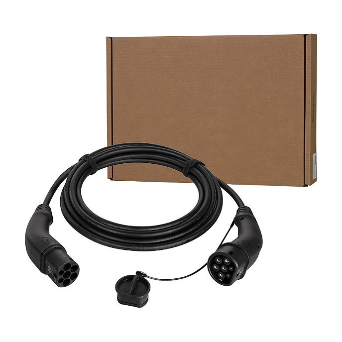 LogiLink Cable de carga para vehículos eléctricos Type 2, trifásico, 32 A, 22 kW, 7,5 m