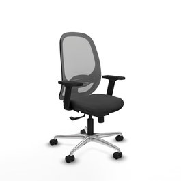 PIQUERAS Y CRESPO Silla de oficina Cilanco con mecanismo Sincro, Gris