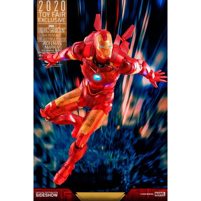 Hot Toys Figura Iron Man Holográfico Marvel Avengers Coleccionable