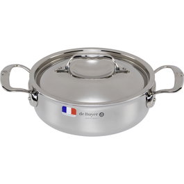 De Buyer Affinity Olla para salsas baja con tapa 20 cm