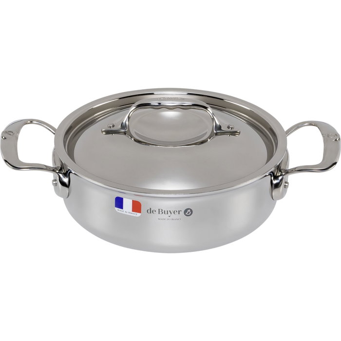 De Buyer Affinity Olla para salsas baja con tapa 20 cm De Buyer Affinity Olla para salsas baja con tapa 20 cm
