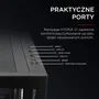 Rampage Hydra V1 Obudowa PC E-ATX, 4x ventilador, USB C/USB A, ARGB + hub, negra