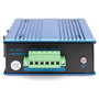 Digitus Conmutador Industrial Fast Ethernet de 4 Puertos, No Gestionado, con 1 Uplink SFP, 10/100 Mbps, Montaje en Carril DIN, IP40, Negro/Azul