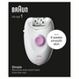 Braun Silk-épil 1 1-000 Rosa y Blanco