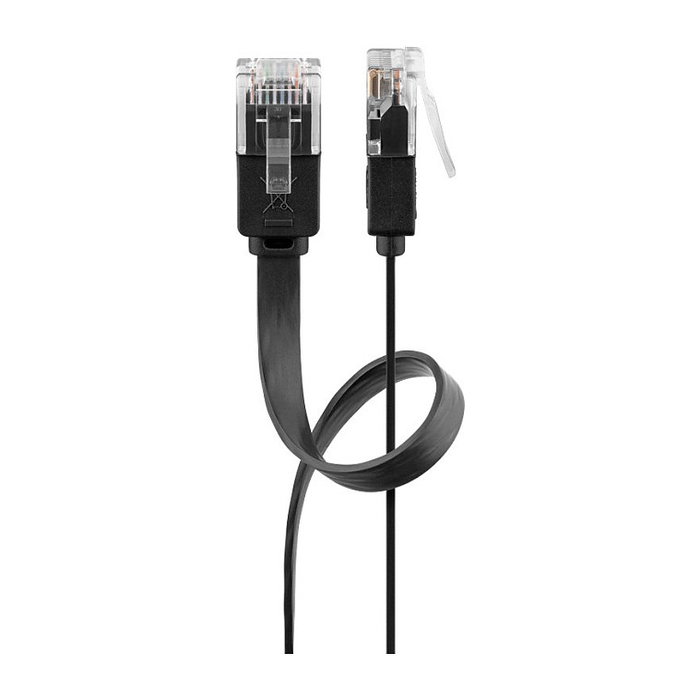 Goobay Cable Ethernet Cat6 Plano 10 m Negro Goobay Cable Ethernet Cat6 Plano 10 m Negro
