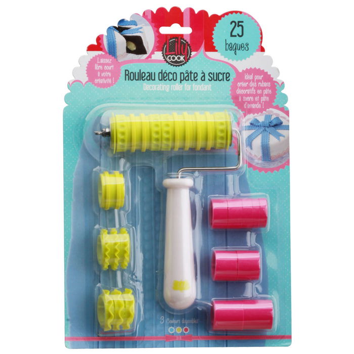 Lily Cook Rodillo Decorador 25 Piezas Colores Surtidos
