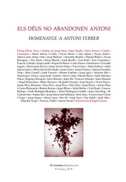 Els déus no abandonen, Antoni Ferrer - ONADA EDICIONS