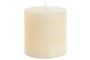 DKD Home Decor Vela Basicos 01 Crema Cera Parafina 7 x 7 x 7 cm Duración 32 Horas Pack 12 Unidades