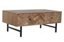 DKD Home Decor Mesa Centro Espiga Moderno Marron Negro 110 x 60 x 45 cm