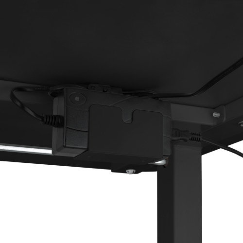 Mesa de Escritorio TooQ TQESSD01-BK Negro Acero (140 x 60 cm)