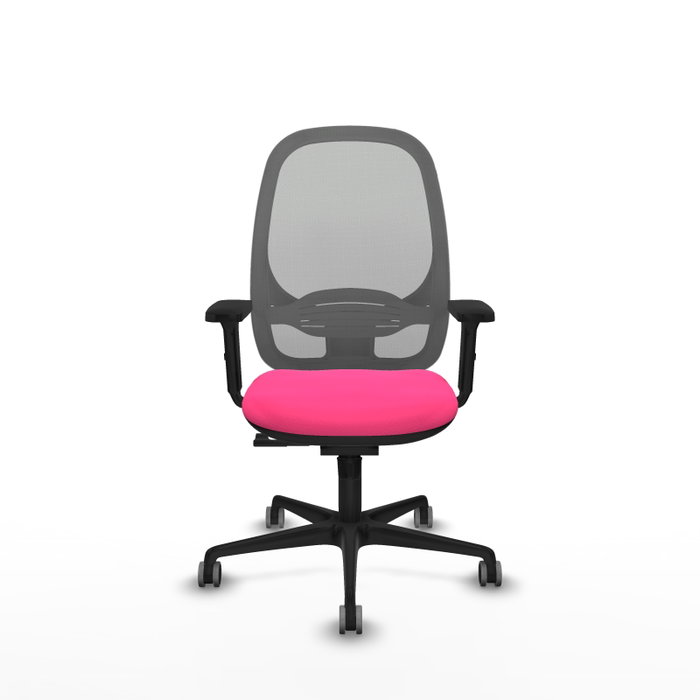 PIQUERAS Y CRESPO Silla de oficina Cilanco Rosa y Gris con mecanismo Sincro PIQUERAS Y CRESPO Silla de oficina Cilanco Rosa y Gris con mecanismo Sincro