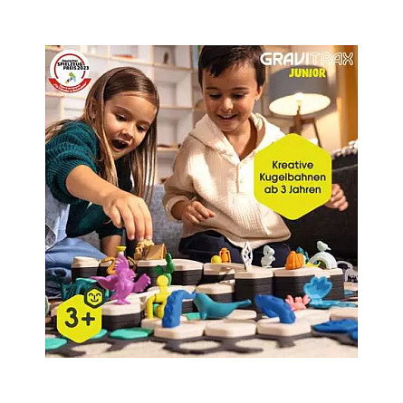Ravensburger 24845 GraviTrax Junior - Starter-Set XXL Dino, Pista para canicas, 197 piezas, 3-4 años