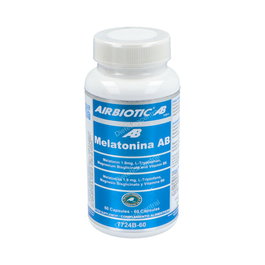 AIRBIOTIC Melatonina 1,9Mg 60Cap. con L-Triptófano, Magnesio y Vitamina B6 para Conciliar el Sueño