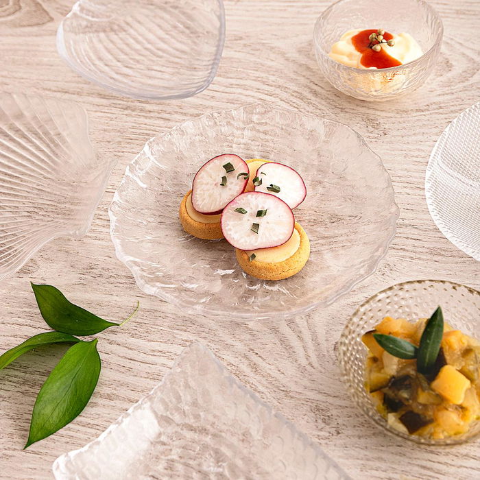 Plato Vidrio Select Vidrio Quid 14x13,8x1,5 cm (36 Unidades)