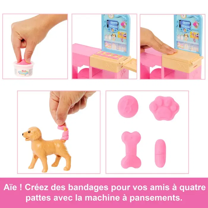 Barbie Muñeca Barbie Y Su Clínica Veterinaria JFX93 Mattel para Niños +3 Años Barbie Muñeca Barbie Y Su Clínica Veterinaria JFX93 Mattel para Niños +3 Años