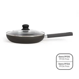 LIVOO Sartén MEP153N 26 cm Antiadherente Libre de PFOA y PFOS Mango Silicona Apta Inducción