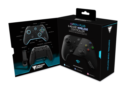 Dragon Shock 148048 Gamepad Negro Bluetooth/RF/USB Analógico/Digital para Android, PC, Playstation 3, iOS