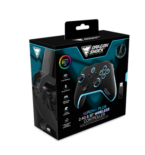 Dragon Shock 148048 Gamepad Negro Bluetooth/RF/USB Analógico/Digital para Android, PC, Playstation 3, iOS