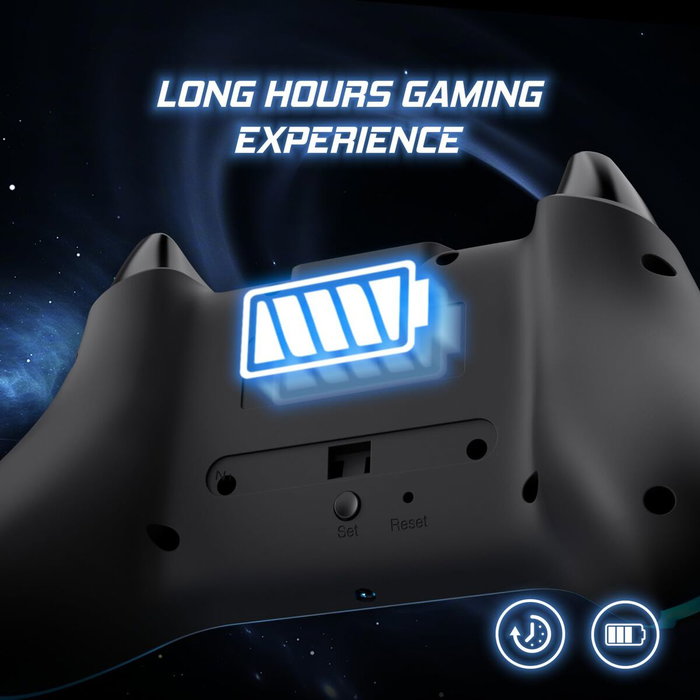 Dragonshock Aurora Plus Gamepad Negro Bluetooth/RF/USB