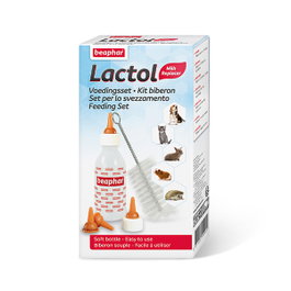 Beaphar Lactol Kit: Biberón con 6 Tetinas y Limpiador