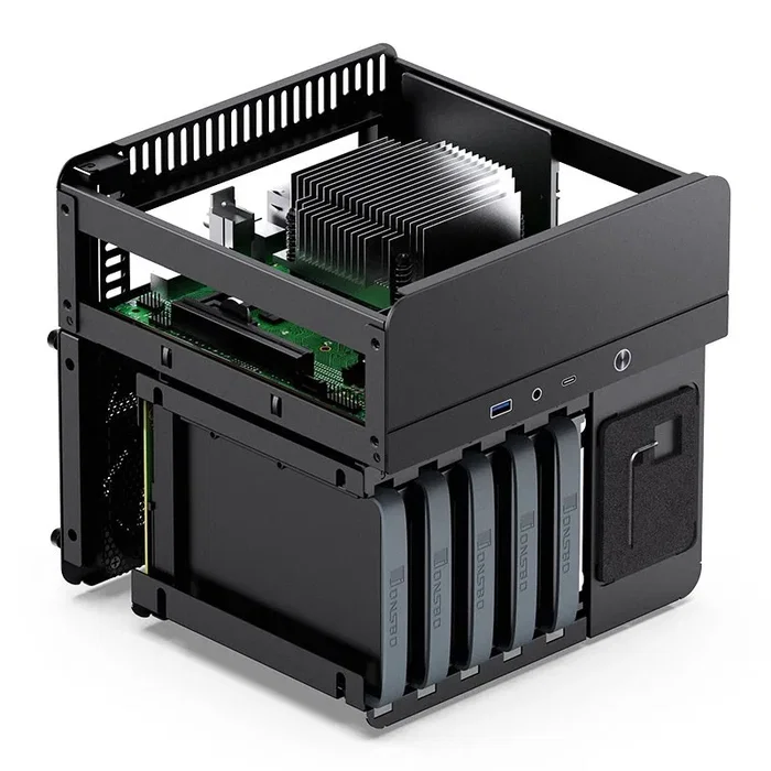 Jonsbo N2 Mini-ITX NAS Gehäuse - schwarz