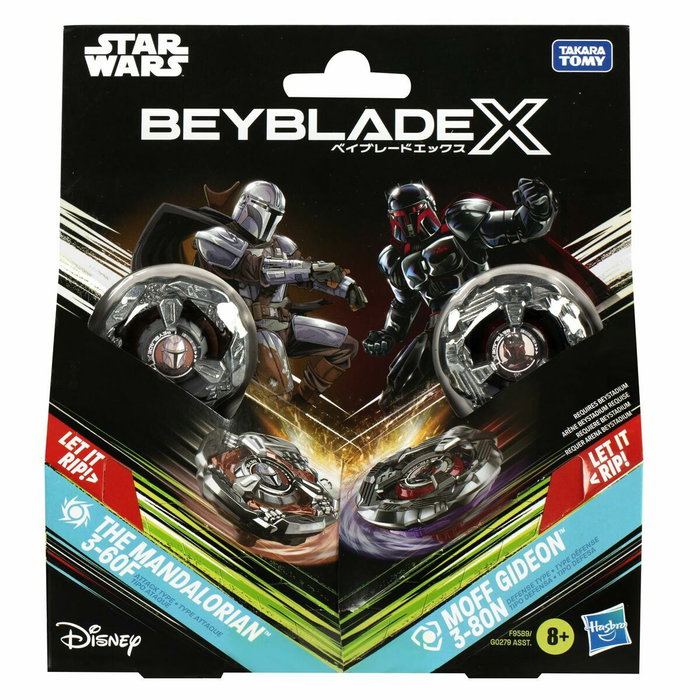 Beyblade X Star Wars Colaboración The Mandalorian 3-60F vs. Moff Gideon 3-80N